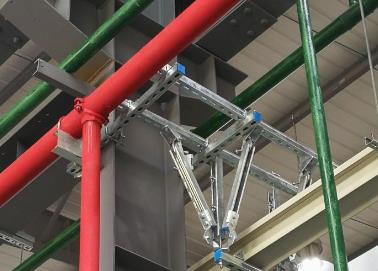 京口该抗震支架的整体式支吊架结构协调性好